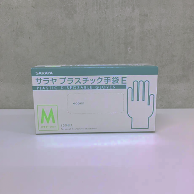 サラヤ プラスチック手袋 Mサイズ 1箱100枚入 1ケース(10箱入